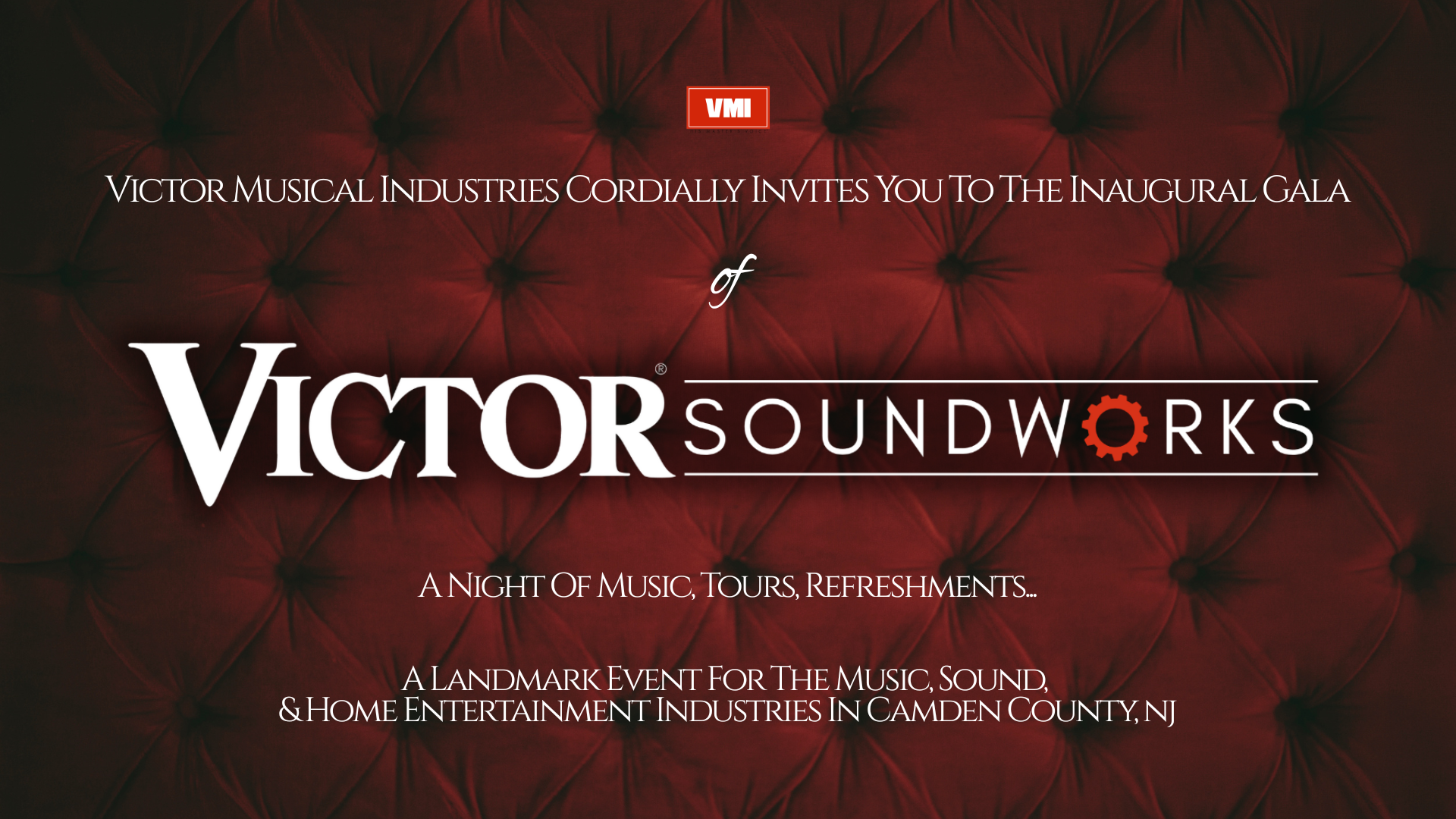 Friday, October 23rd, 2026 | Victor® SoundWorks Inaugural Gala
