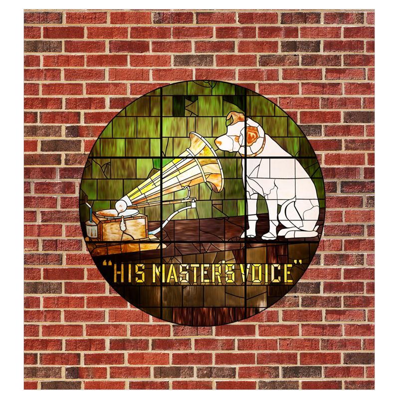 HMV Stained Glass Style Window Curtain (Victorville® Collection)