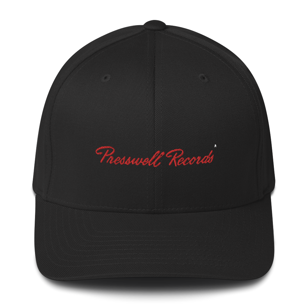'Presswell Records' Logo Structured Twill Cap (Victorville® Collection)