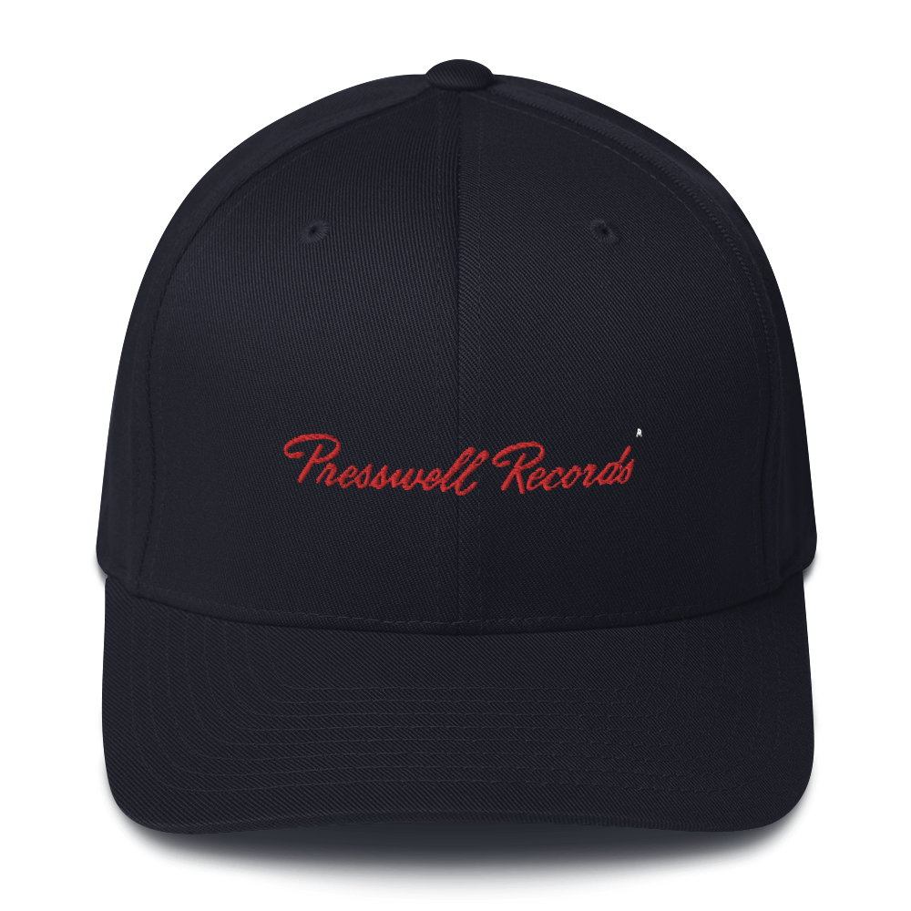 'Presswell Records' Logo Structured Twill Cap (Victorville® Collection)