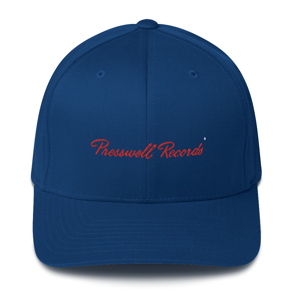 'Presswell Records' Logo Structured Twill Cap (Victorville® Collection)