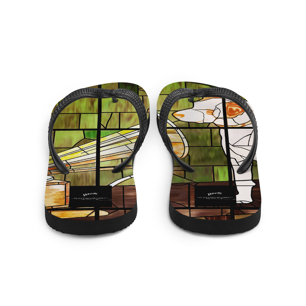 HMV® Stained Glass Style Flip-Flops (Victorville® Collection)