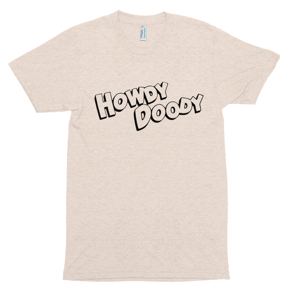 'Howdy Doody®' Vintage Style Unisex Tri-Blend Track Shirt (Victorville® Collection)