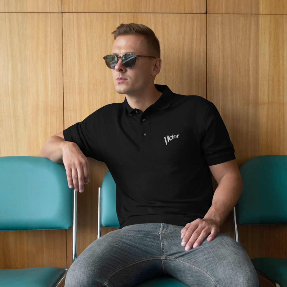 'Victor' Logo Men's Premium Polo (Victorville® Collection)