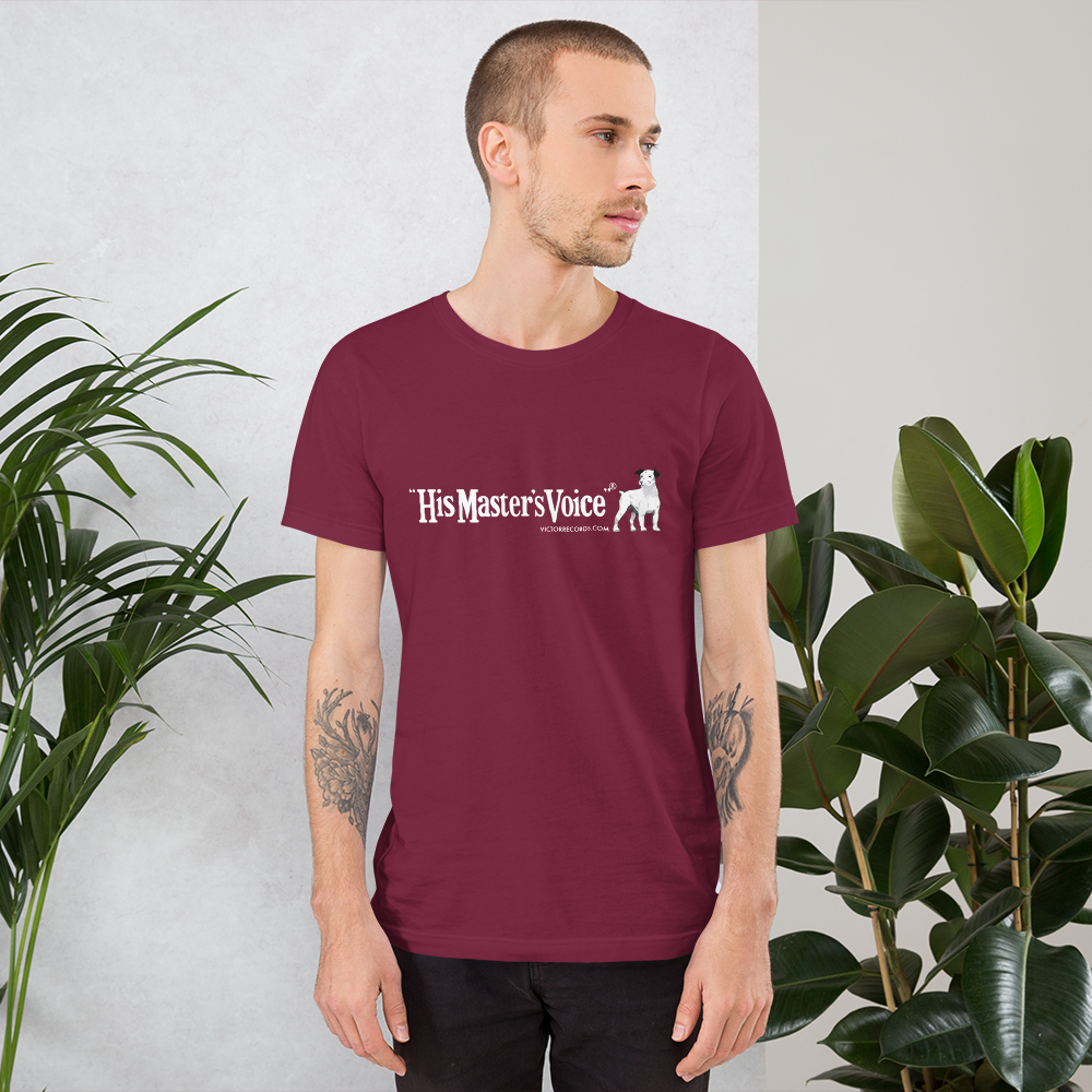 Victor 'His Master's Voice' Record Label Logo Short-Sleeve Unisex T-Shirt (Victorville® Collection)