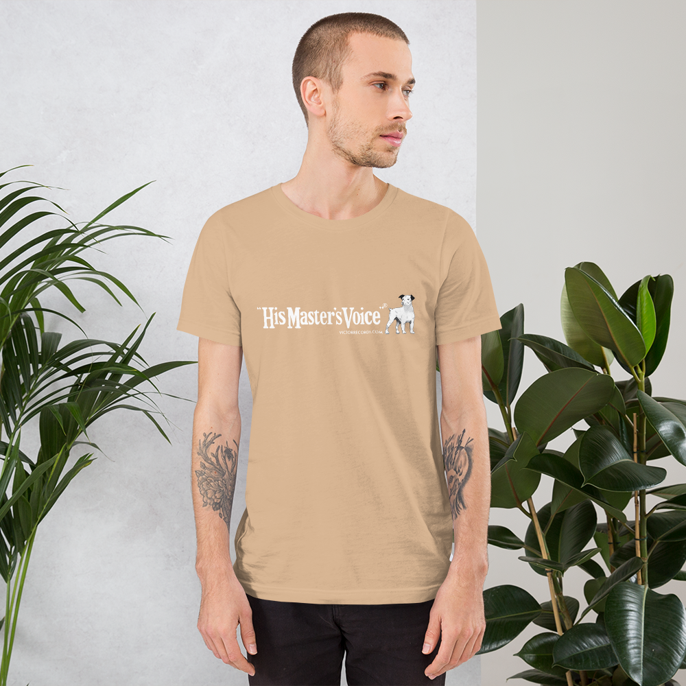 Victor 'His Master's Voice' Record Label Logo Short-Sleeve Unisex T-Shirt (Victorville® Collection)