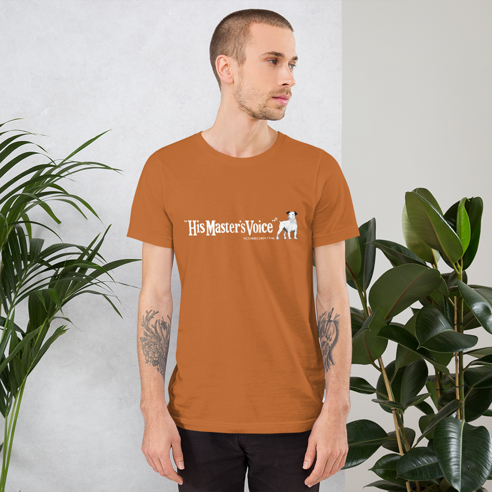 Victor 'His Master's Voice' Record Label Logo Short-Sleeve Unisex T-Shirt (Victorville® Collection)