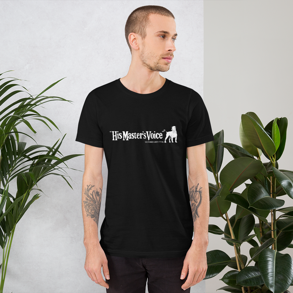 Victor 'His Master's Voice' Record Label Logo Short-Sleeve Unisex T-Shirt (Victorville® Collection)