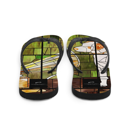 HMV® Stained Glass Style Flip-Flops (Victorville® Collection)