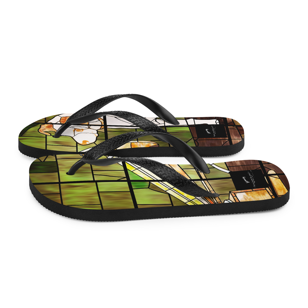 HMV® Stained Glass Style Flip-Flops (Victorville® Collection)