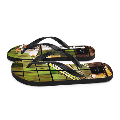 HMV® Stained Glass Style Flip-Flops (Victorville® Collection)